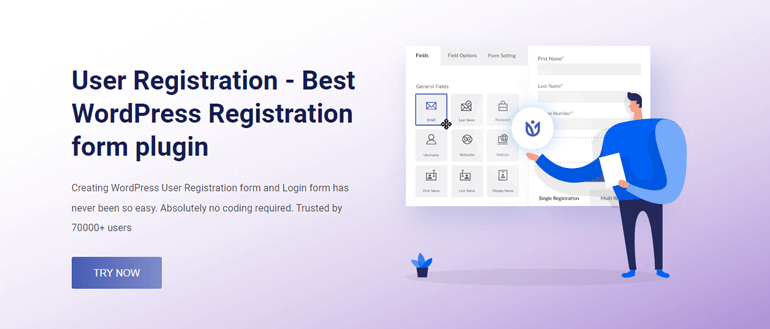 Plugin per la creazione di moduli di registrazione utente