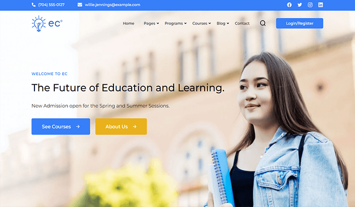 WordPress education themes