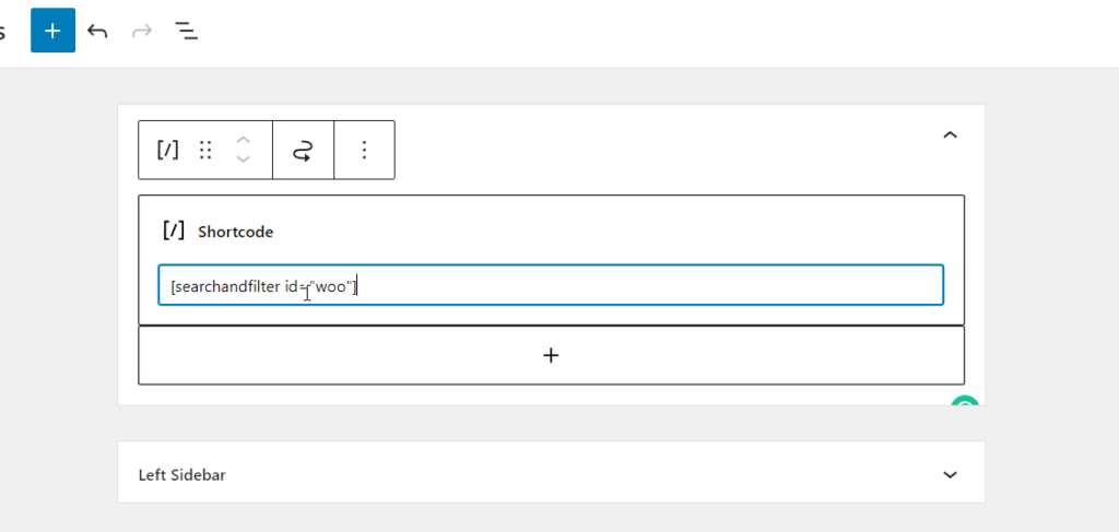 shortcode incollato