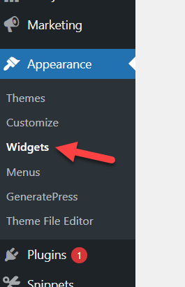 widgets wordpress