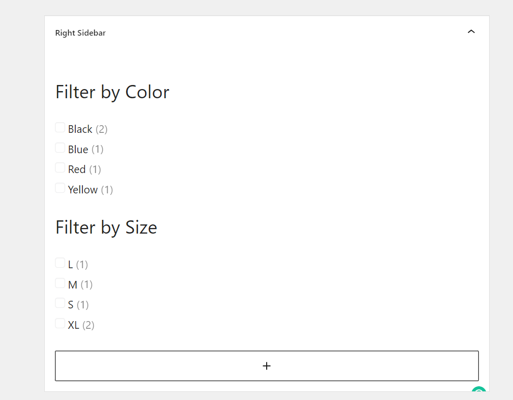 widget filter - filter produk woocommerce berdasarkan atribut