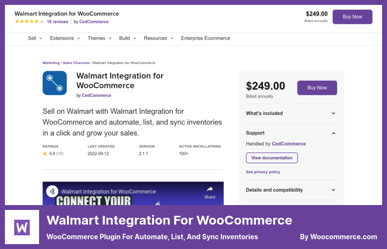 Intégration Walmart pour le plugin WooCommerce - Plugin WooCommerce pour automatiser, répertorier et synchroniser les inventaires