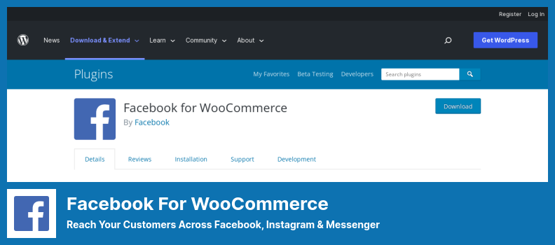 Facebook for WooCommerce 插件 - 通過 Facebook、Instagram 和 Messenger 吸引您的客戶