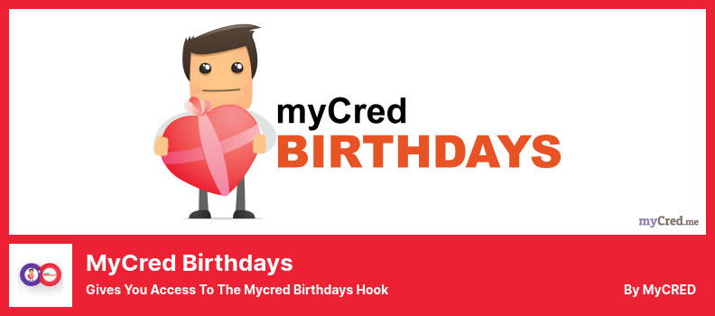 myCred Birthdays プラグイン - Mycred Birthdays フックへのアクセスを提供します