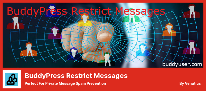 Complemento BuddyPress Restrict Messages: perfecto para la prevención de spam de mensajes privados