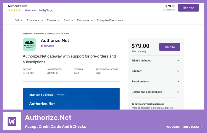 Плагин Authorize.Net - Принимайте кредитные карты и электронные чеки