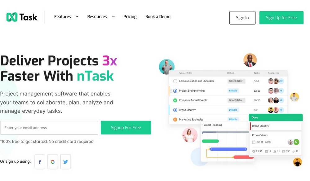 nTaskManager-Homepage