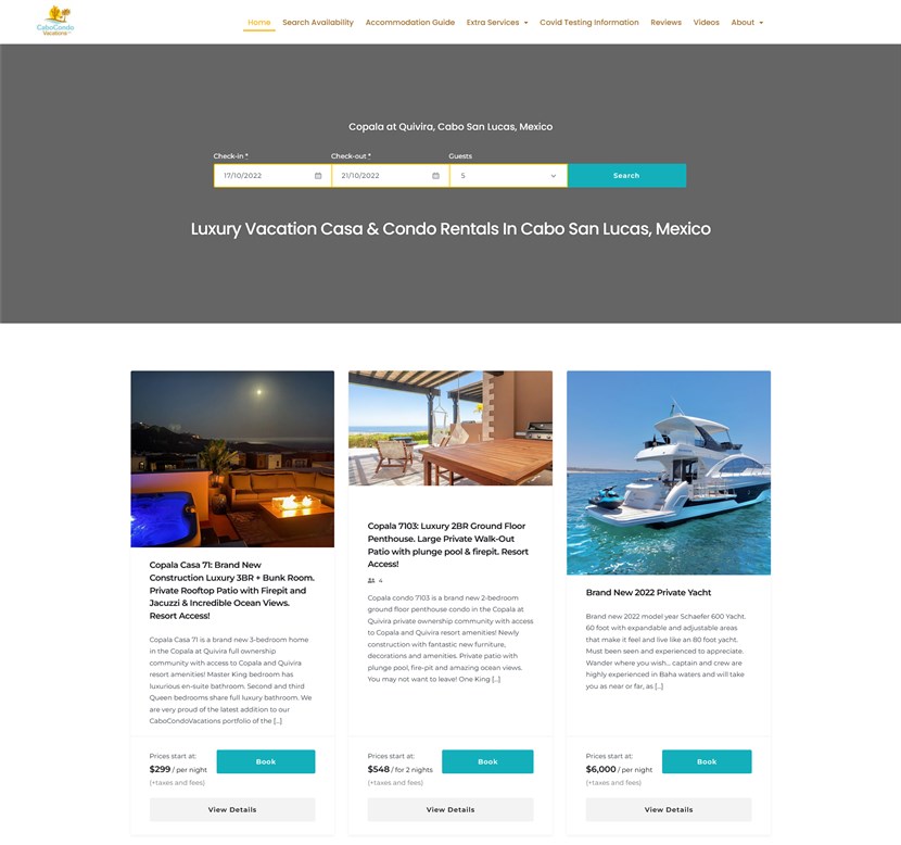 Cabocondo-Website