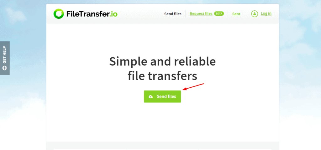 Filetransfer-Homepage