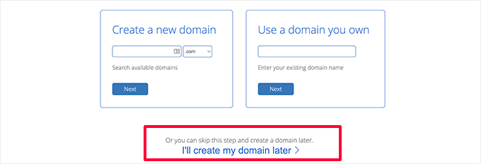 Lewati pendaftaran domain