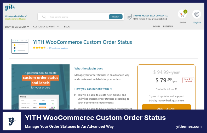 Plugin de statut de commande personnalisé YITH WooCommerce - Gérez vos statuts de commande de manière avancée