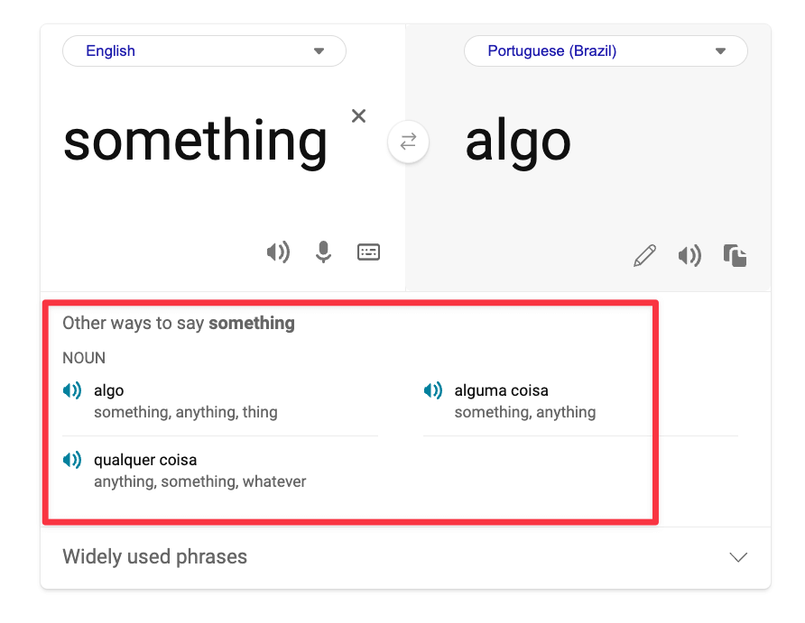 Bing Translate vs Google Translate en una sola palabra