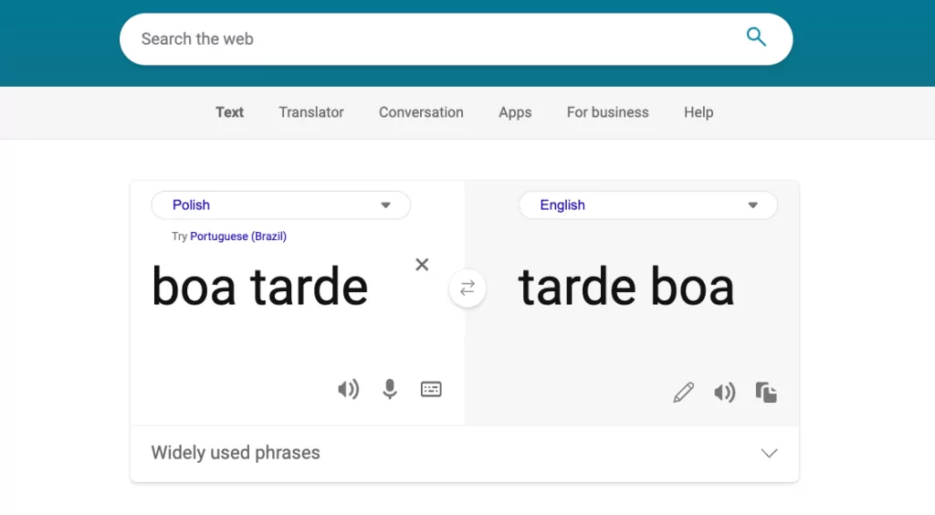 Bing переводчик начало работы