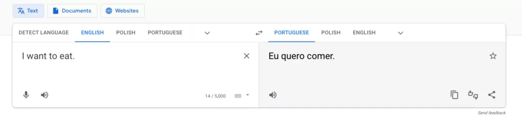 Google Переводчик начало работы