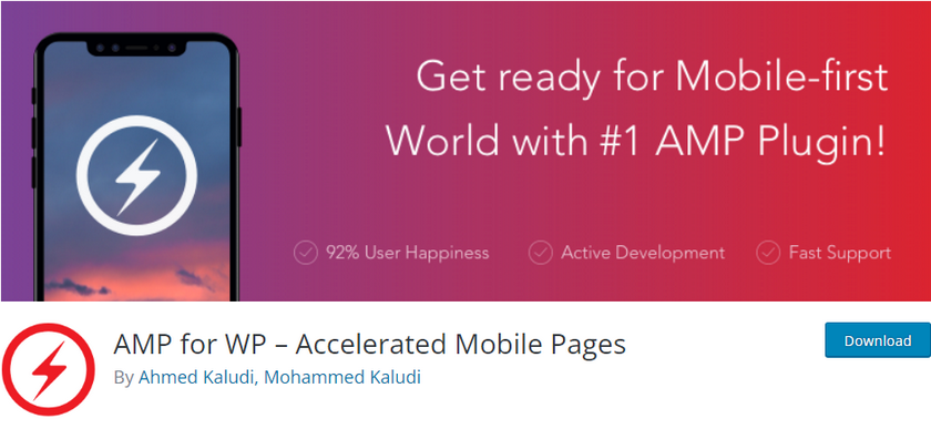 AMP for WP 插件在 WordPress 上設置 google amp