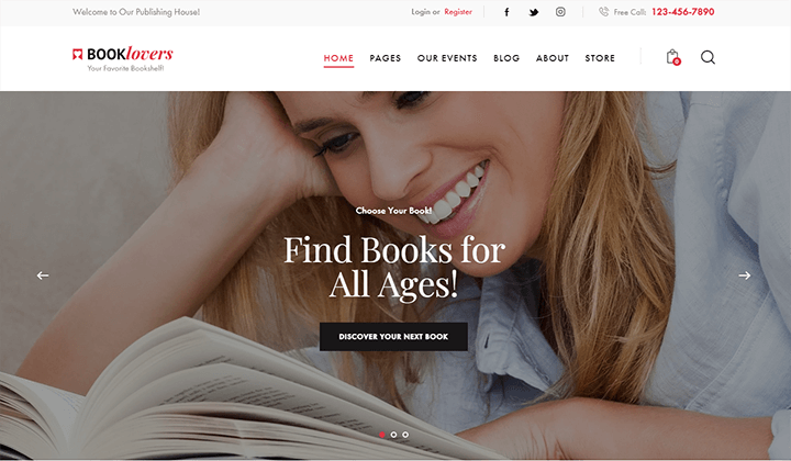 bookstore WordPress themes