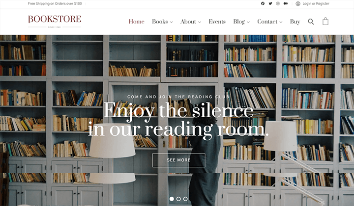 bookstore WordPress themes