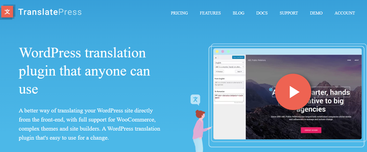 TranslatePress- ร้าน WooCommerce หลายภาษา