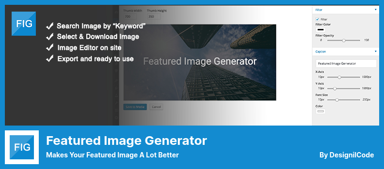 Плагин Featured Image Generator - делает ваше избранное изображение намного лучше