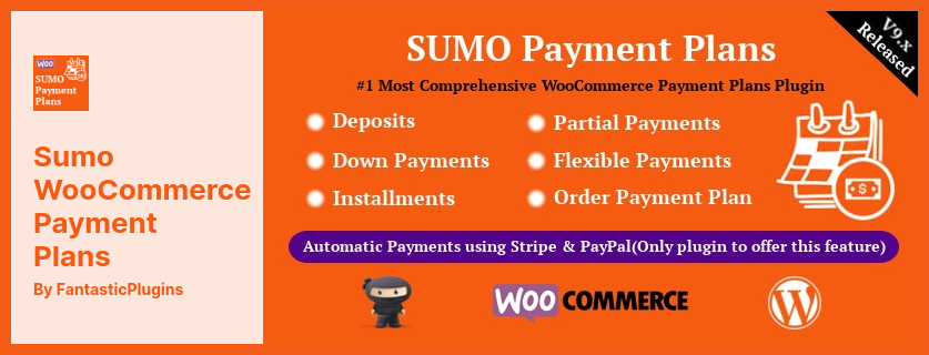 Complemento de planes de pago de Sumo WooCommerce: depósitos, anticipos, cuotas, pagos variables, etc.