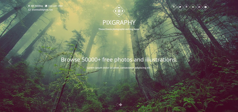 摄影师的 PIXGRAPHY WordPress 主题