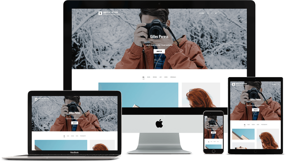 Shutter Up WordPress Tema de Fotografia