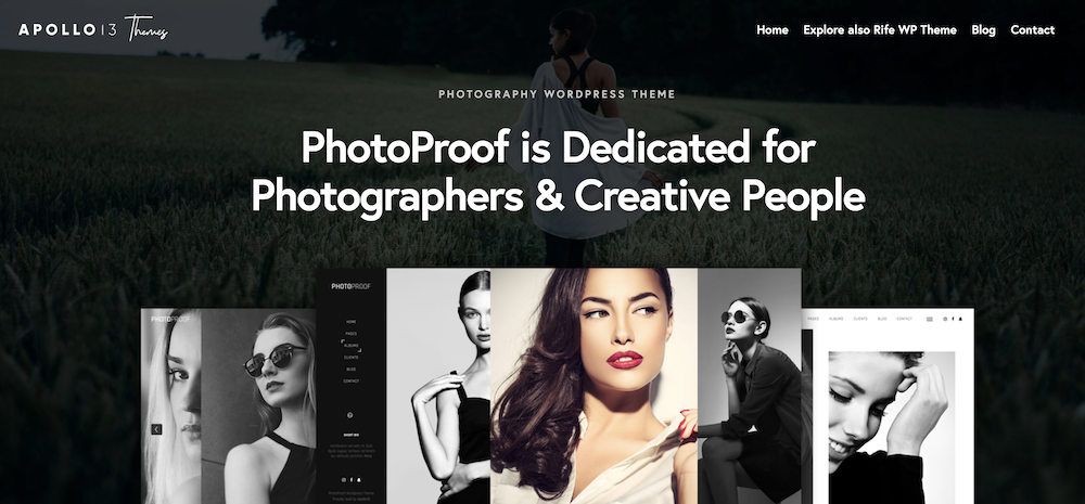 ธีม WordPress PhotoProof