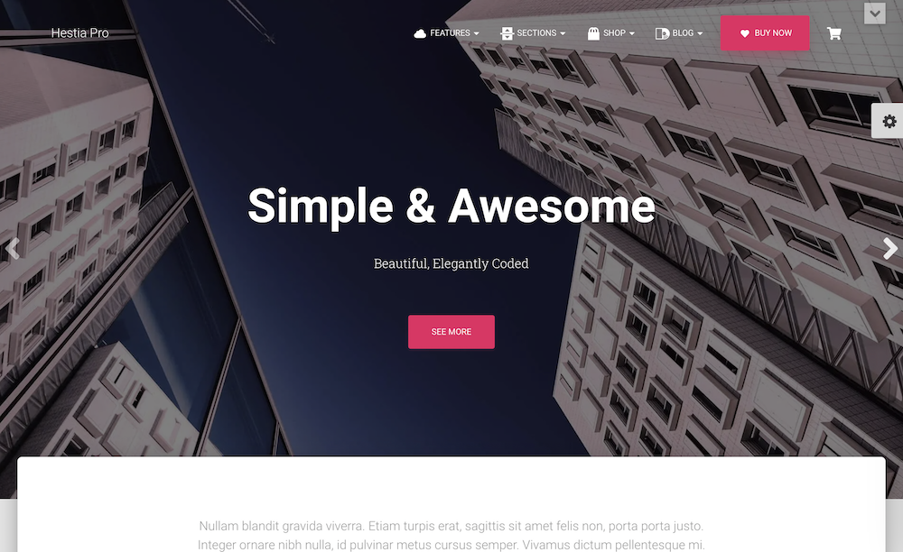 Hestia Pro WordPress-Theme