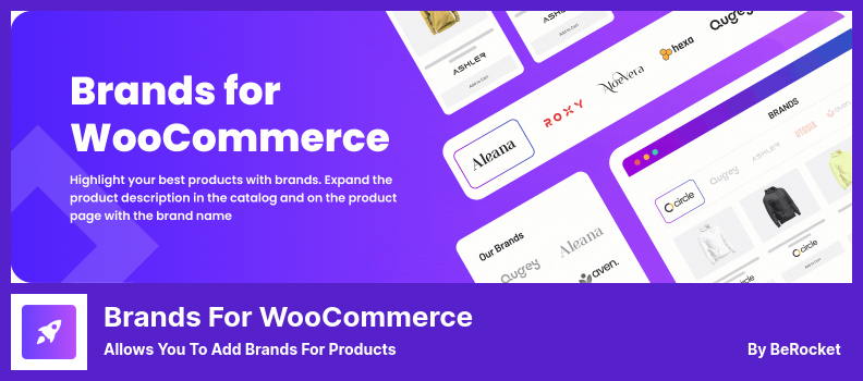 Plugin Brands for WooCommerce - permite adicionar marcas para produtos