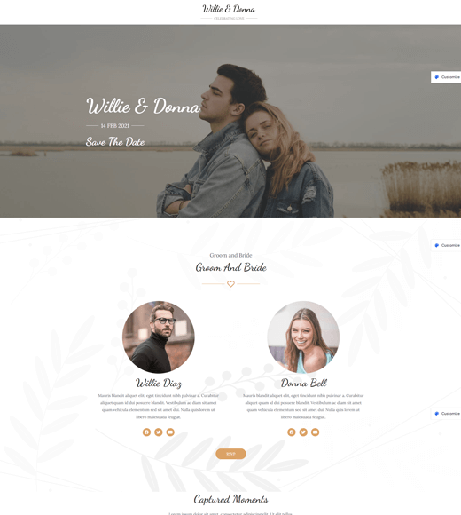 Tema WordPress Casamento Astra