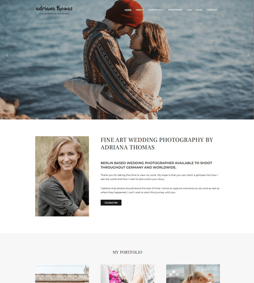 Fotorahmen-Hochzeits-WordPress-Theme