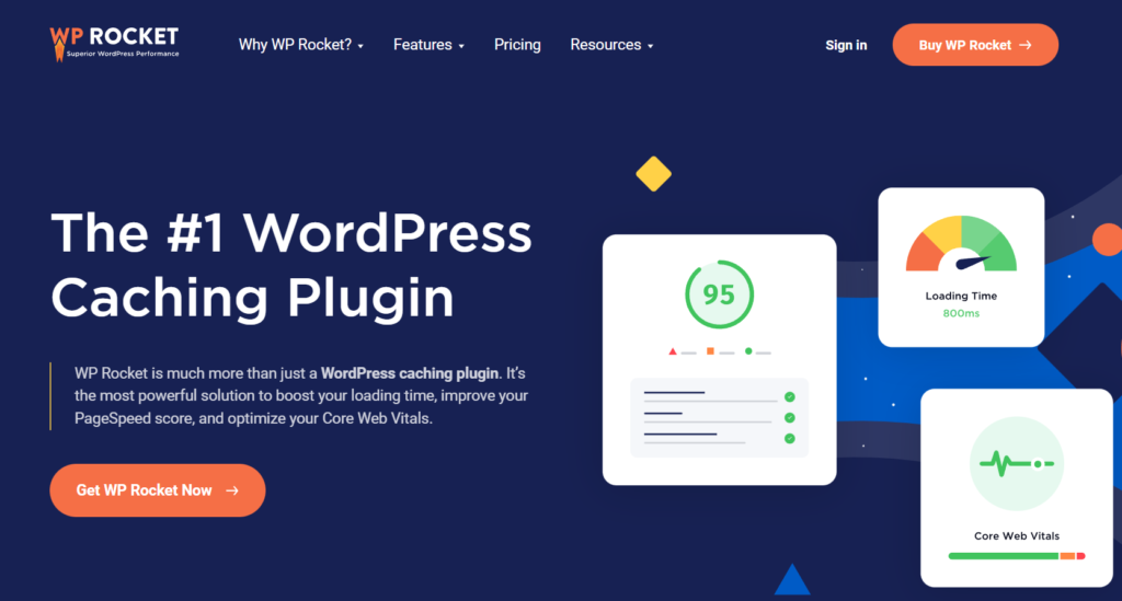 wp-rocket - plugin per l'ottimizzazione della velocità di wordpress