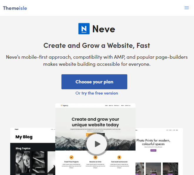 Neve WordPress テーマ