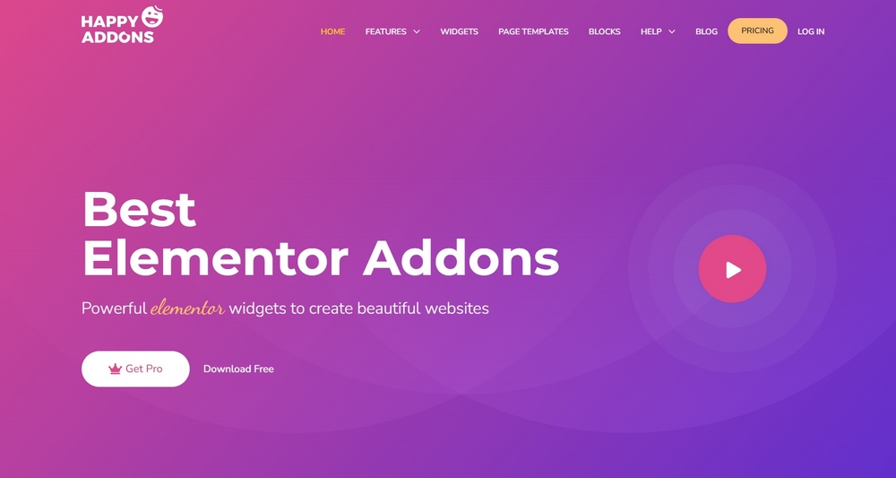 heureux addons pour elementor