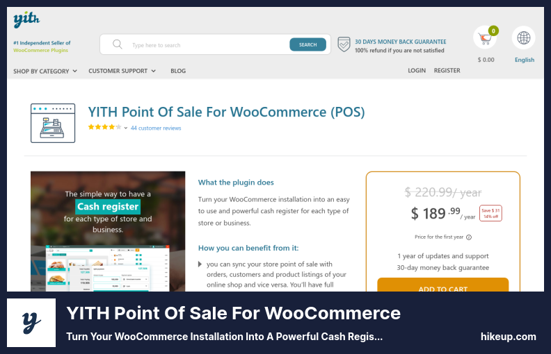 YITH POS for WooCommerce プラグイン - WooCommerce インストールを強力なレジに変える