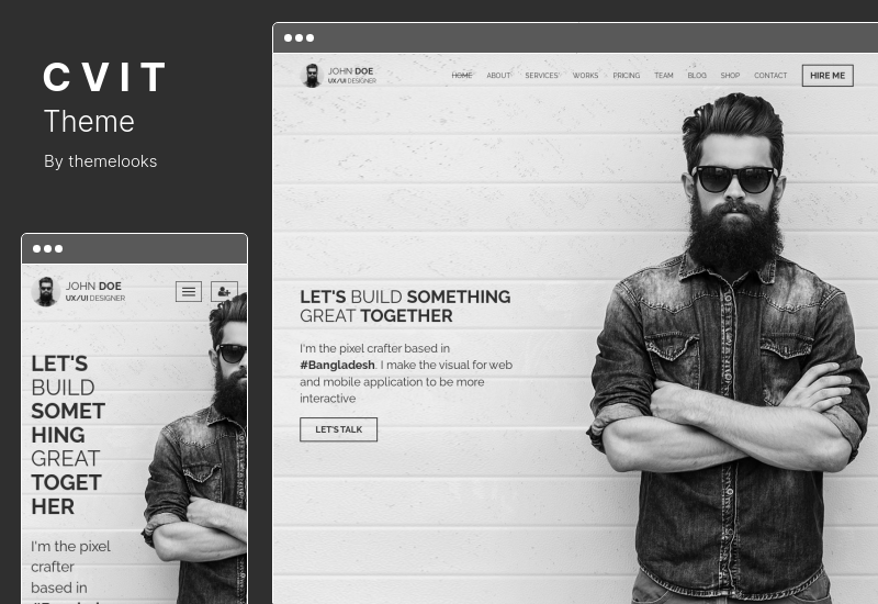 CVIT Theme - Multipurpose Personal Portfolio / vCard / CV / Resume WordPress Theme