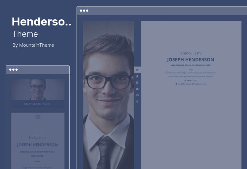 Henderson Theme - motyw vCard WordPress