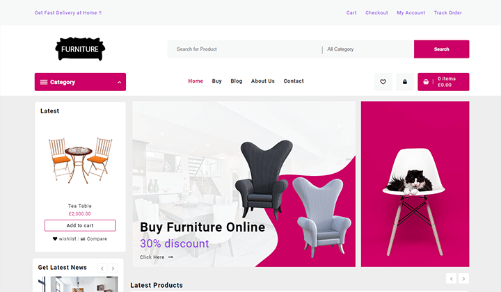 furniture WordPress themes