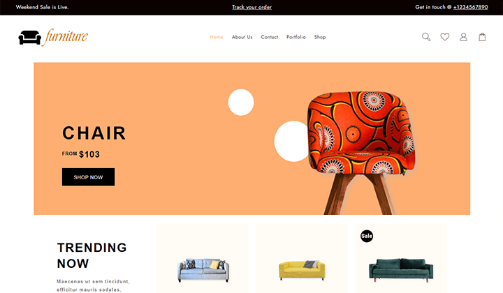 furniture WordPress themes