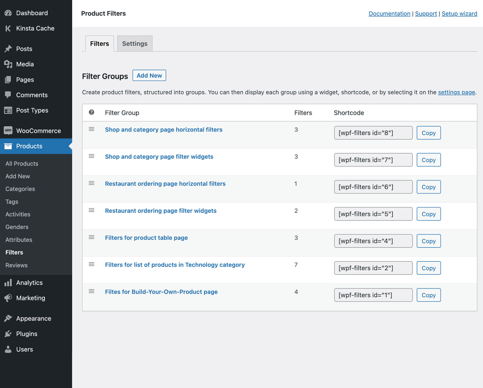 Filter Groups by WooCommerce Product Filters Plugin