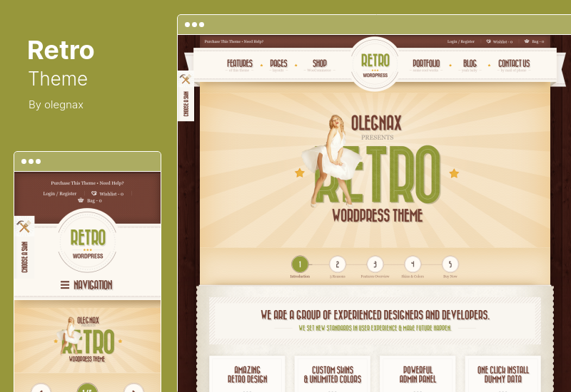 Tema retro - Tema WordPress vintage