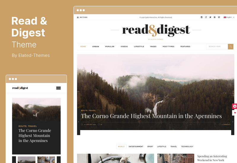 Thème Read & Digest - Thème WordPress pour journaux