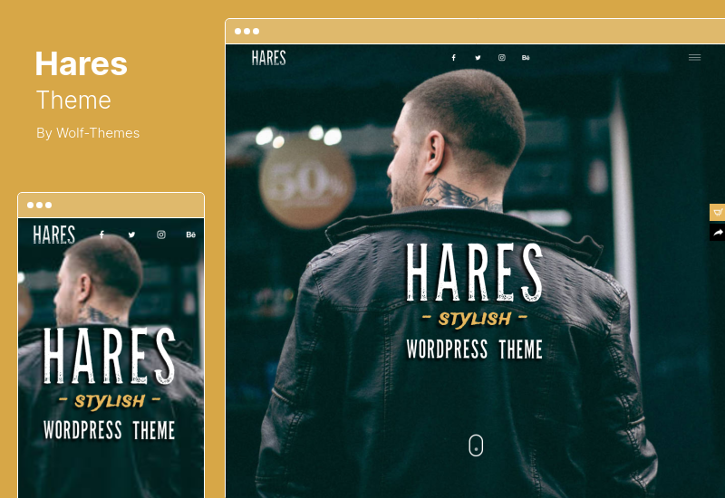 Hares Theme - Tema WordPress yang Stylish