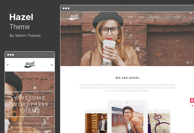 Hazel 테마 - Creative Multi-Concept WordPress Theme