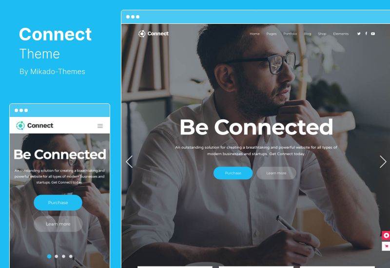 Connect-Thema - WordPress-Thema der Softwarefirma