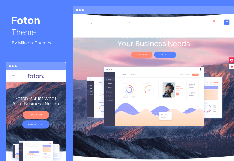 Foton Theme - Software und App Landing Page WordPress Theme