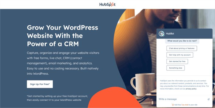 Plugin de e-mail do HubSpot WordPress