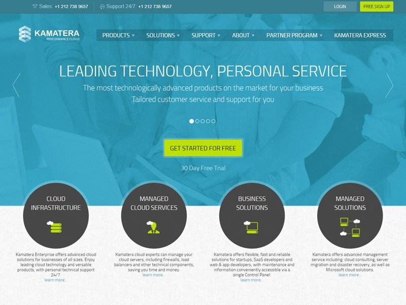 Kamatera-Homepage