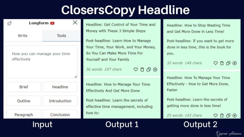 أداة ClosersCopy Headline