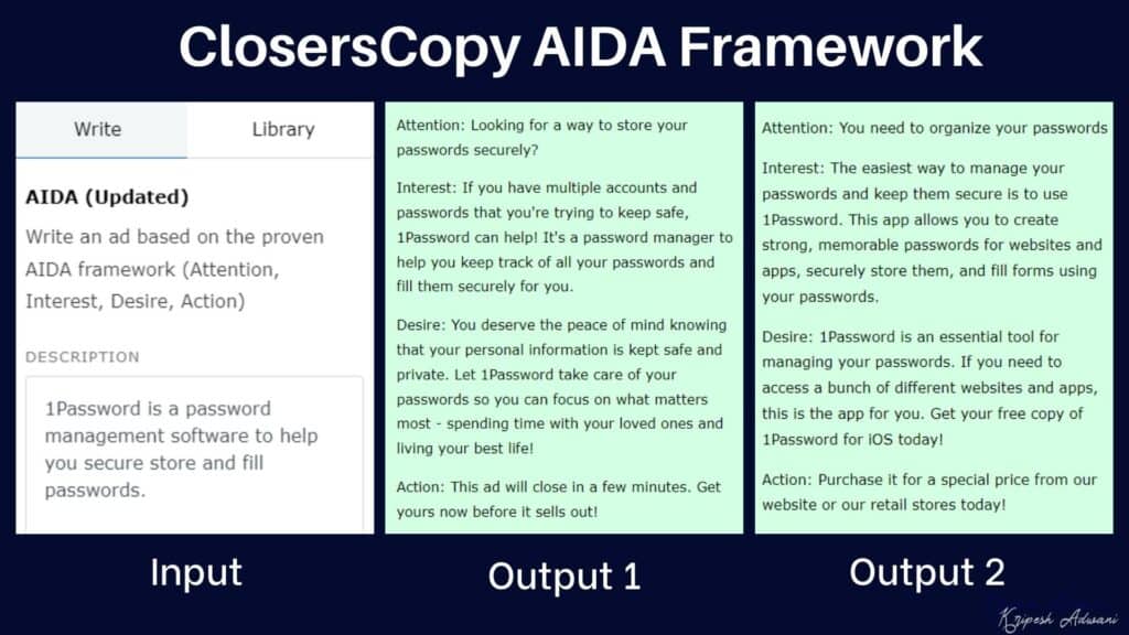 Closers复制 AIDA 框架